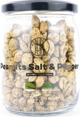 BrainMax Pure Peanuts Salt & Pepper, Arašídy, Sůl & Pepř, BIO, 225 g