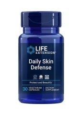Life Extension Daily Skin Defense, Ochrana kůže, 30 rostlinných kapslí