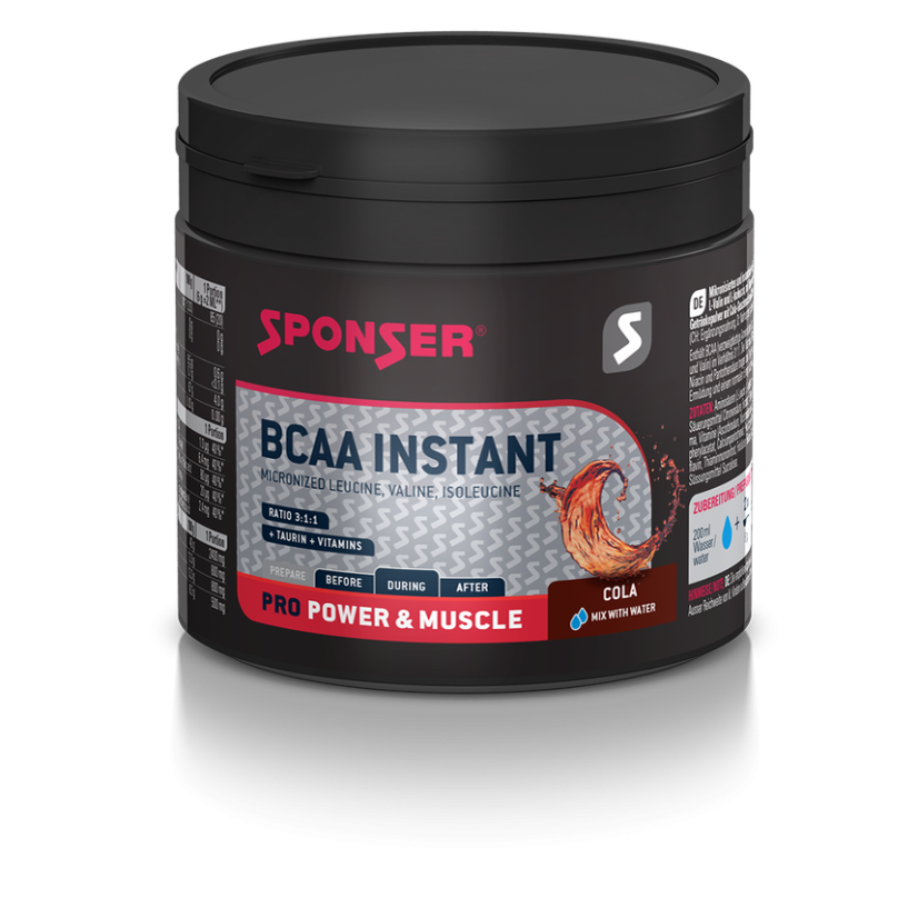 SPONSER BCAA INSTANT Cola 200 g - BCAA v prášku s příchutí Coly