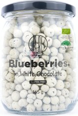 BrainMax Pure Blueberries in White Chocolate, Lyofilizované borůvky v bílé čokoládě, BIO, 165 g