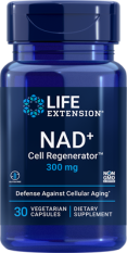 Life Extension NAD+ (NIAGEN®) Cell Regenerator, nikotinamid ribosid 300 mg, 30 rostlinných kapslí