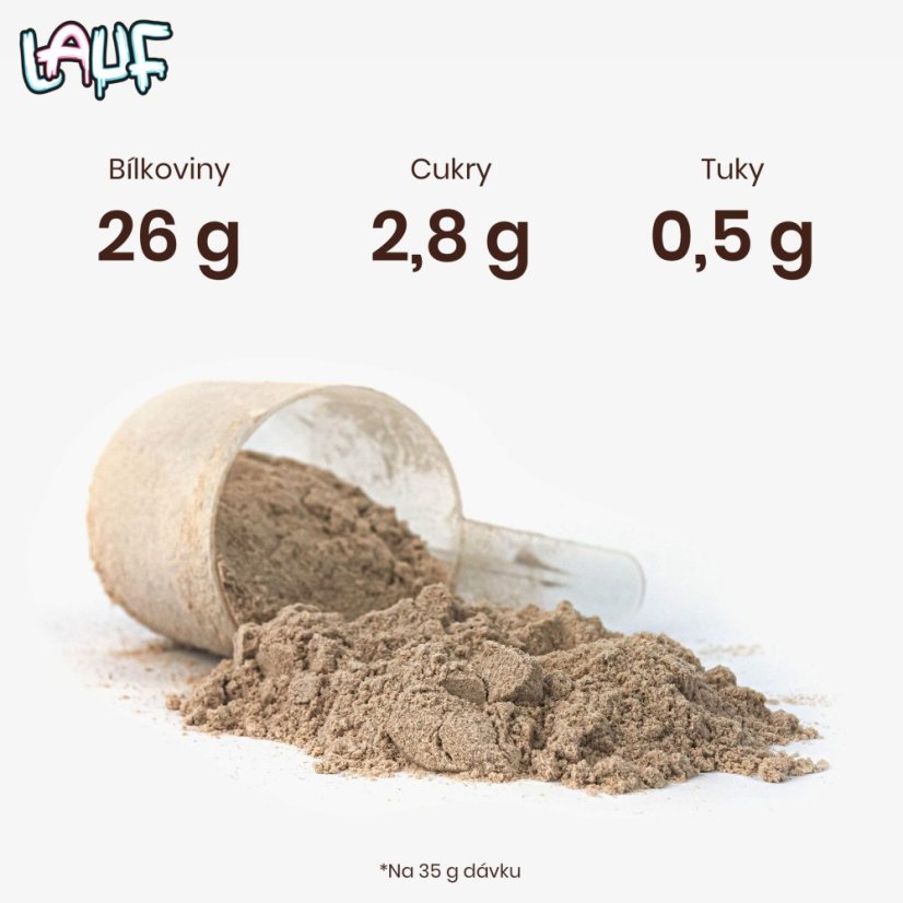 BrainMax LAUF Protein, nativní syrovátkový protein, 35 g, VZOREK