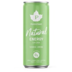 Natural Energy Drink 330ml green apple (Energetický nápoj - zelené jablko)