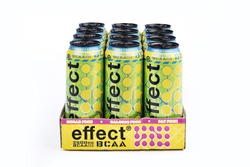 Effect® BCAA Energetický Nápoj - Příchuť Ripped Pear Boost - 500ml - Box 12 kus