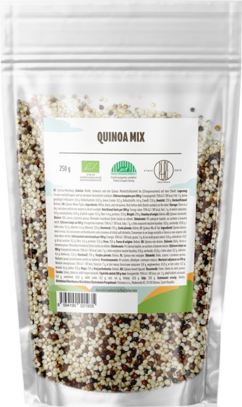BrainMax Pure Quinoa BIO, mix 3 druhů, 250 g