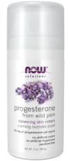 NOW Natural Progesterone Balancing Skin Cream with Lavender, progesteron krém s levandulí, 85 g