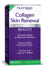 Natrol Collagen Skin Renewal, Bioaktivní Kolagenní Peptidy, 120 tablet