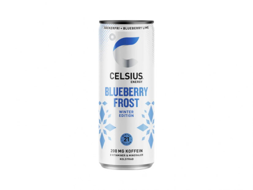 Celsius Energetický Blueberry Frost - Příchuť Borůvka - 355ml
