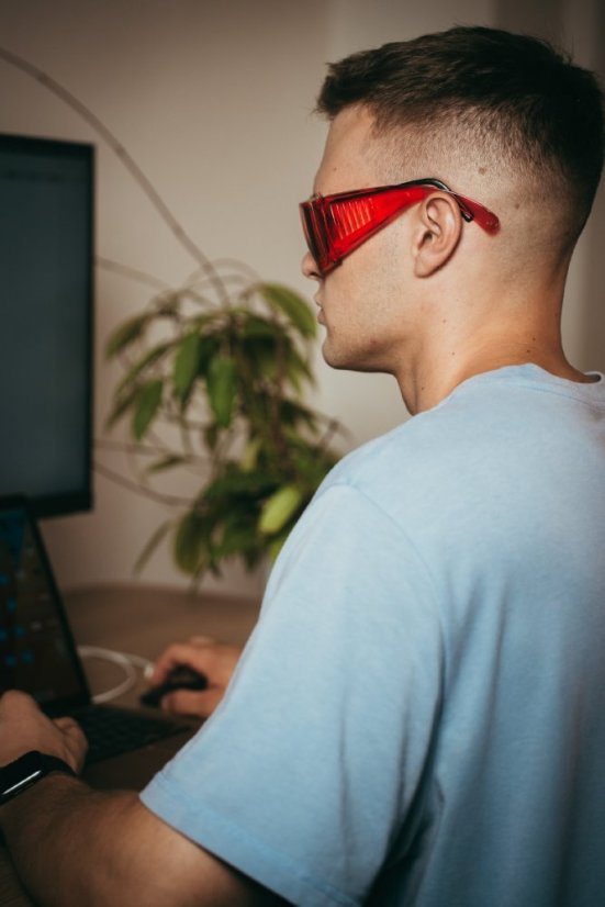 BrainMax brýle blokující 100% modrého a zeleného světla, TRON