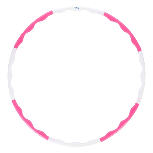 Hula hoop obruč ONE Fitness HHP090 růžovo-bílá 90 cm