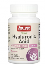 Jarrow Formulas, Hyaluronic Acid, kyselina hyaluronová, 120 mg, 60 kapslí