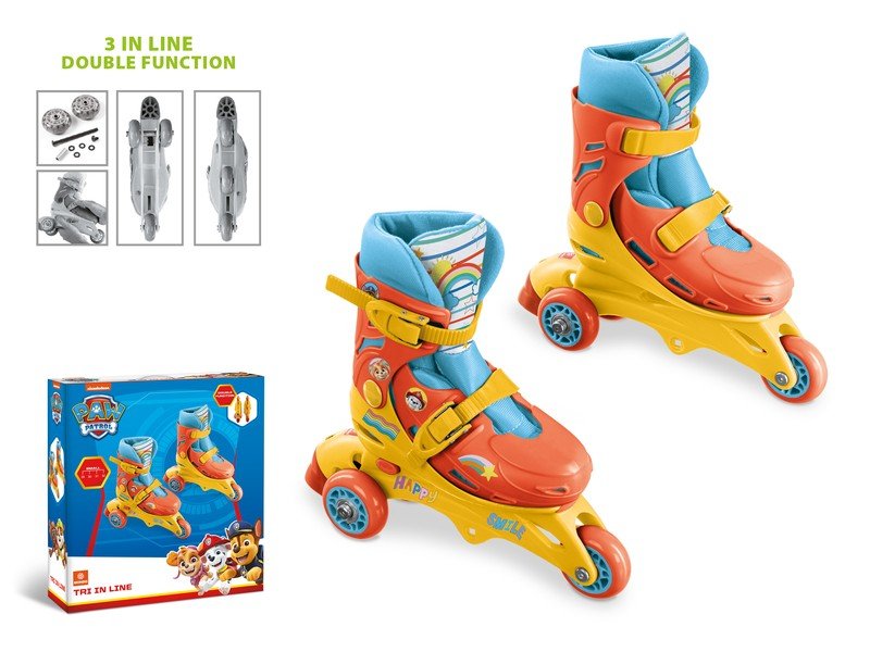 MONDO Dětské kolečkové brusle MONDO PAW PATROL TRI-INLINE SKATES 29-32