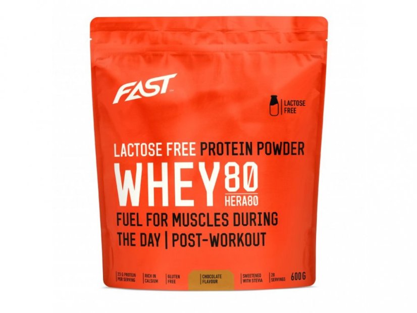 Fast Práškový Protein Hera 80 Čokoláda Bez Laktózy - 600g