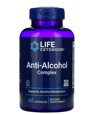 Life Extension Anti-Alcohol Complex, 60 kapslí