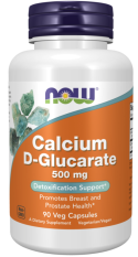 NOW Calcium D-glucarate (D-glukarát vápenatý), 90 rostlinných kapslí