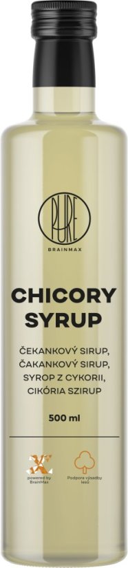 BrainMax Pure Chicory syrup, Čekankový sirup, 500 ml
