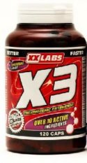 XXLabs X3 Thermogenic Fatburner 120 kapslí