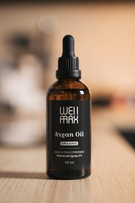 WellMax Arganový olej, BIO, RAW, 90 ml