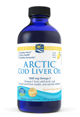 Nordic Naturals Arctic Cod liver oil Lemon (omega 3, olej z tresčích jater) citron, 237 ml