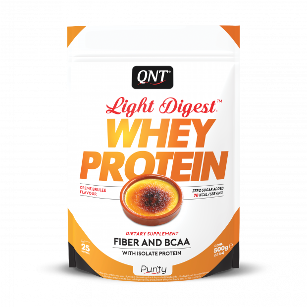 QNT Light Digest Whey Protein Příchuť Crème brûlée - 500 g