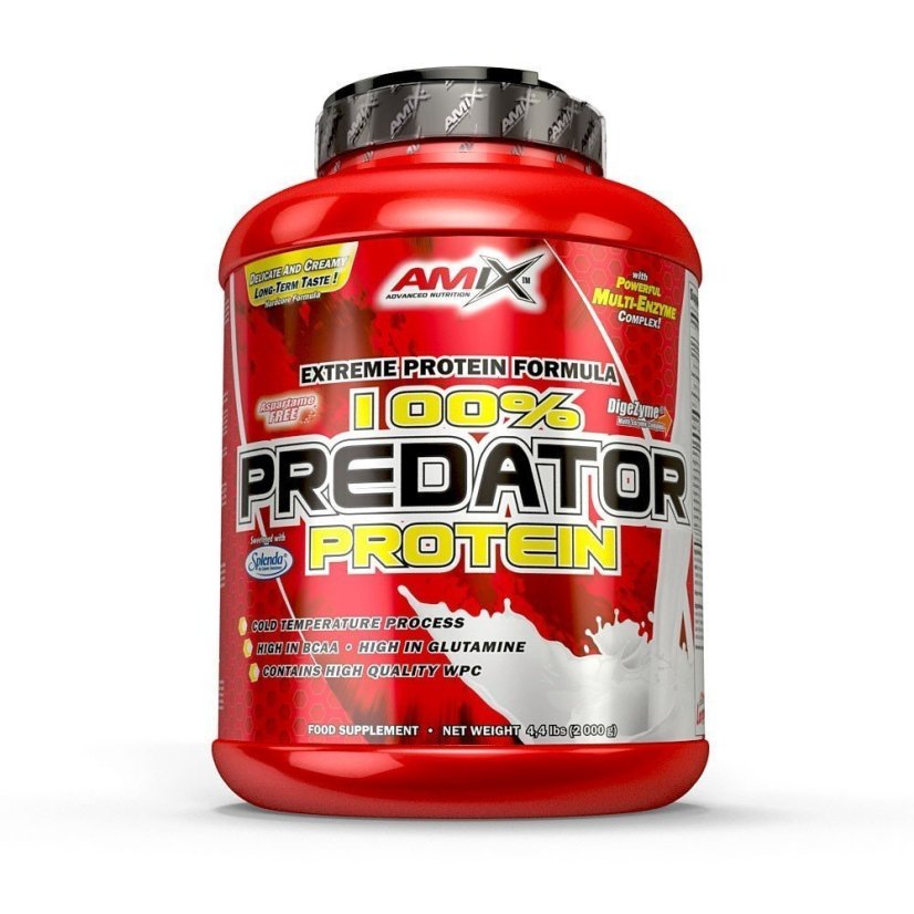 Amix 100% Predator Protein - Příchuť: Banana, Balení(g): 2000g