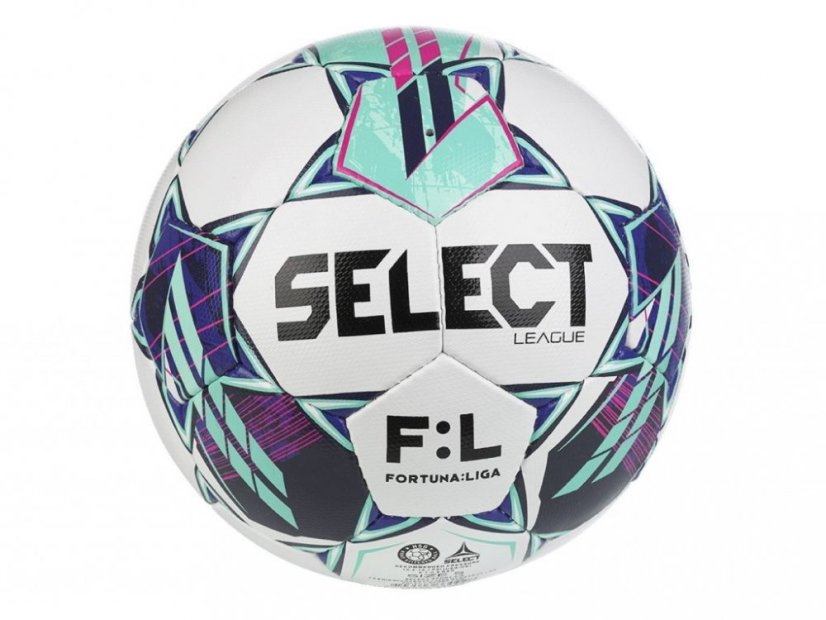 SELECT Fotbalový míč Select FB League CZ Fortuna Liga 2023/24 1165 VEL.5 WHITE/GREEN