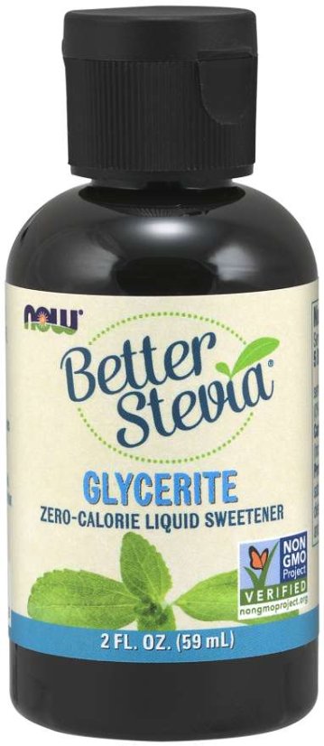 NOW Better Stevia Glycerite, bez alkoholu, 59 ml