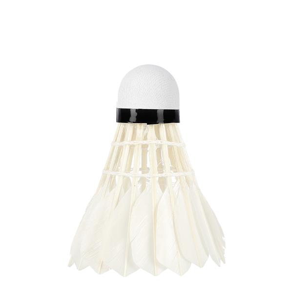 Bílé badmintonové míčky z pěří NILS NL6203 LED 3ks
