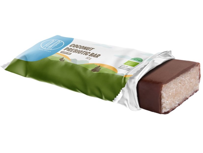 BrainMax Pure Coconut Prebiotic Bar, prebiotická tyčinka, Kokos, BIO, 60 g