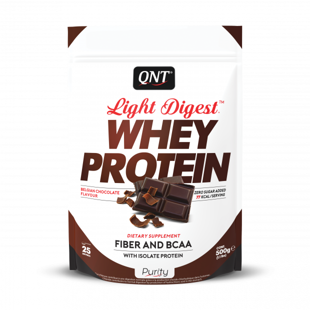 QNT Light Digest Whey Protein Příchuť Belgická čokoláda - 500 g
