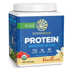 Sunwarrior Warrior Blend Organic Protein, vanilkový, 375 g