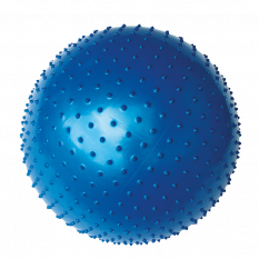YATE Gymball - 65 cm s výstupky  modrý