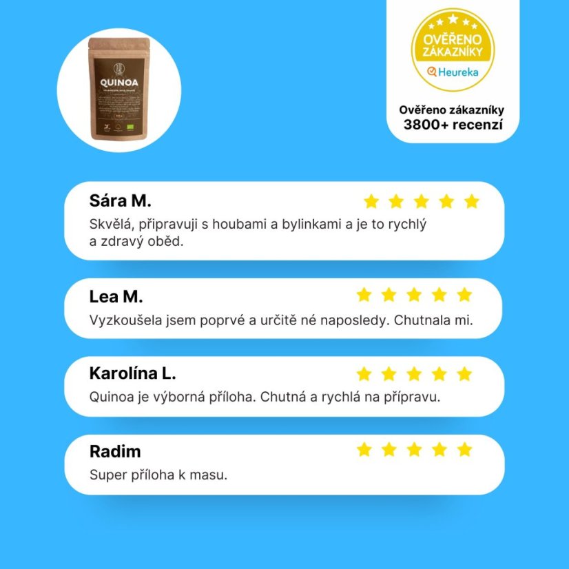 BrainMax Pure Quinoa BIO, mix 3 druhů, 250 g