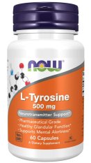 NOW L-Tyrosine, 500 mg, 60 kapslí