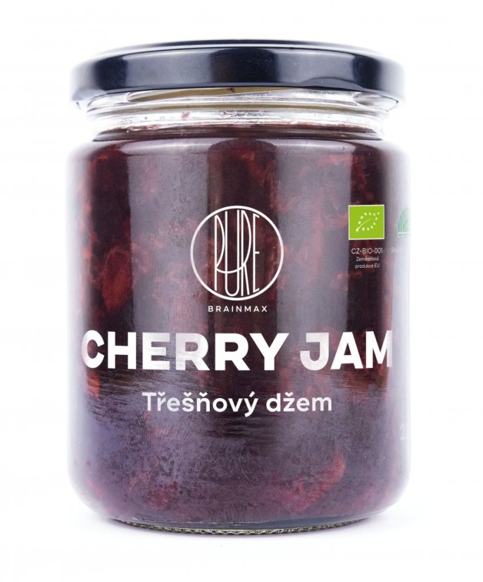 BrainMax Pure Cherry Jam, Džem Třešeň, BIO, 270g