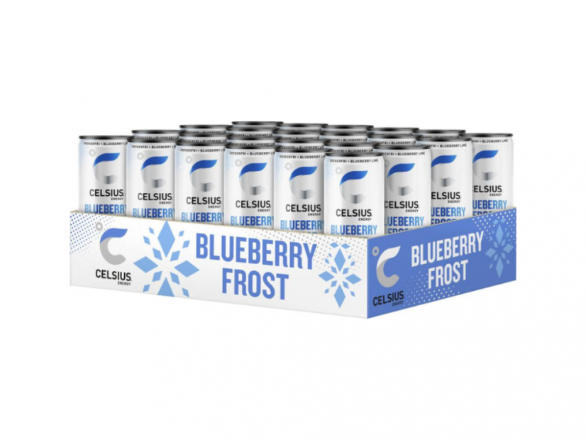 Celsius Energetický Blueberry Frost - Příchuť Borůvka - 355ml - Box 24 kus
