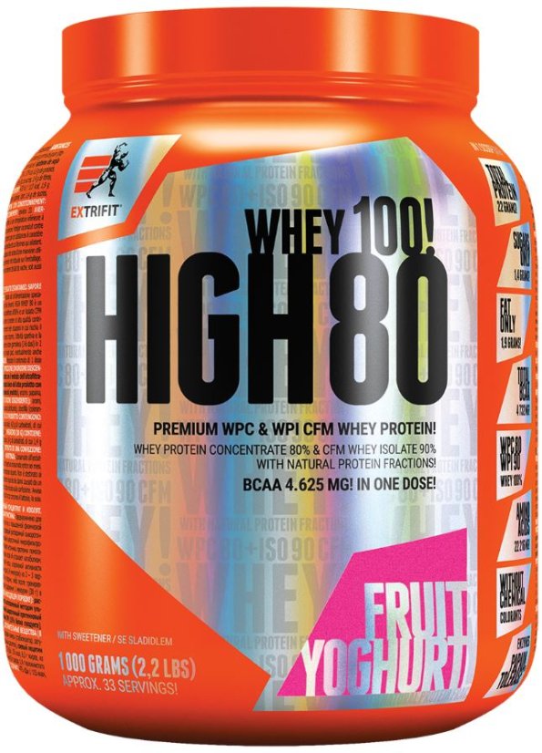 Extrifit High Whey 80 1000 g - Příchuť: Vanilka
