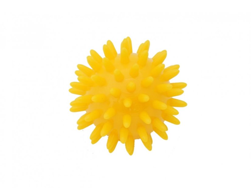 Kine-MAX Pro-Hedgehog Massage Ball - masážní míček ježek 6cm - žlutý
