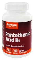 Jarrow Panthoteic Acid B5 (kyselina pantothenová), 500 mg, 100 kapslí