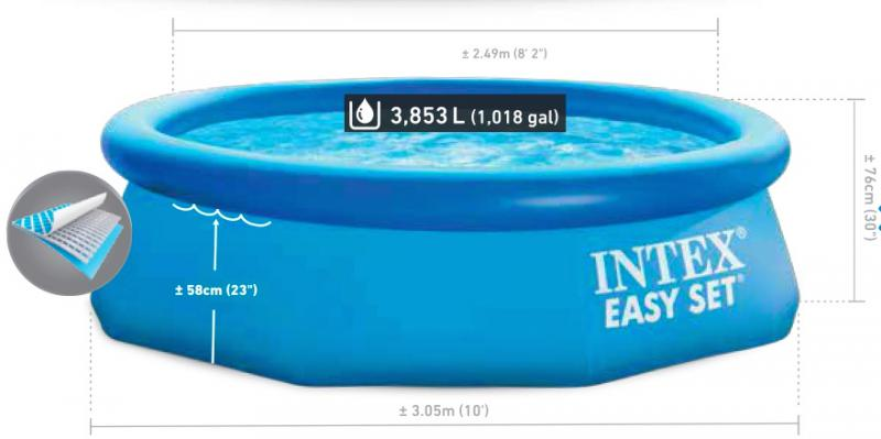 INTEX Bazén Intex Easy 305 x 76 cm s filtrací 28122