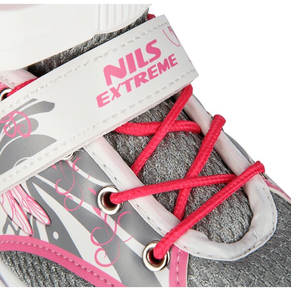 Quad kolečkové brusle NILS Extreme NQ1002 růžové