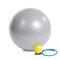 Masážní gymnastický míč HMS YB03 65 cm světle šedý