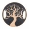 YATE Balanční deska - dřevěná, strom