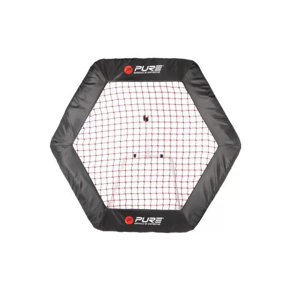 Pure2Improve Odrazová trampolína na míče P2I HEX  140 x 125 cm