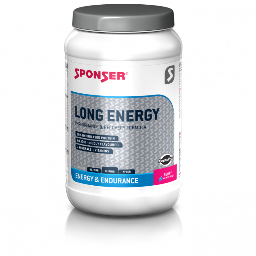 SPONSER LONG ENERGY - Hypotonický nápoj s peptidy pro vytrvalostní výkony s příchutí