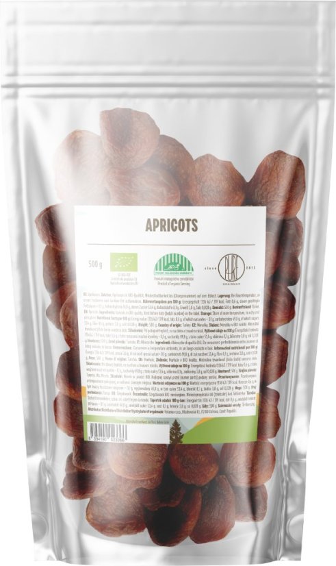 BrainMax Pure Meruňky sušené BIO, 500 g