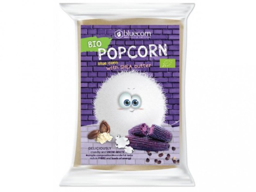 Popcrop - Modrá kukuřice na popcorn s bambuckým máslem, BIO, 100 g