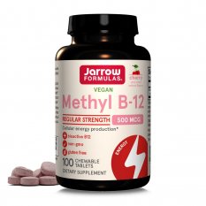 Jarrow Methyl B-12 Cherry, Třešeň, 500 mcg, 100 žvýkacích tablet