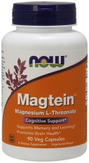 NOW Magtein Magnesium (hořčík L-treonát), 90 rostlinných kapslí