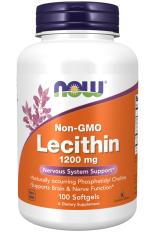 NOW Lecithin (lecitin), 1200 mg, 100 softgelových kapslí